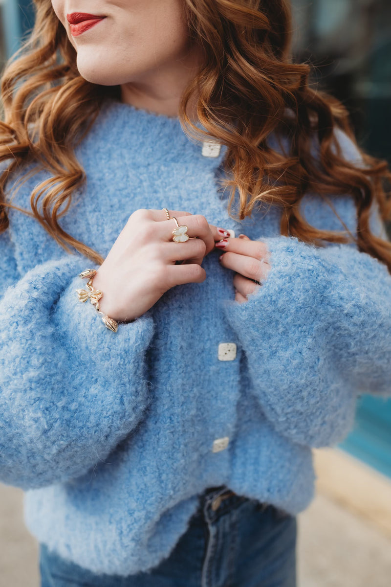 Rachel Fuzzy Cardigan – Poppie's Boutique