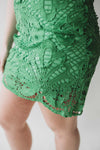 Olivia Classic Lace Dress-  Green