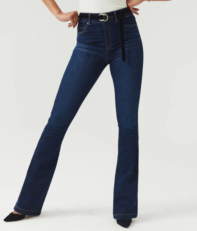 Spanx flared jeans in vintage indigo