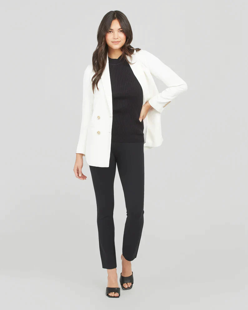 Spanx The Perfect Pant, Ankle Piped Skinny in Black - ShopStyle