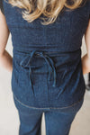 Buttoned Old School Denim Top