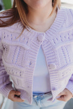 Lavender Chunky Knit Sweater