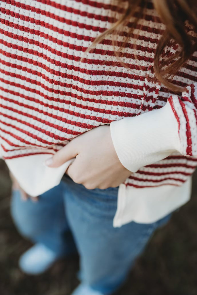 Vivian Split Knit Top