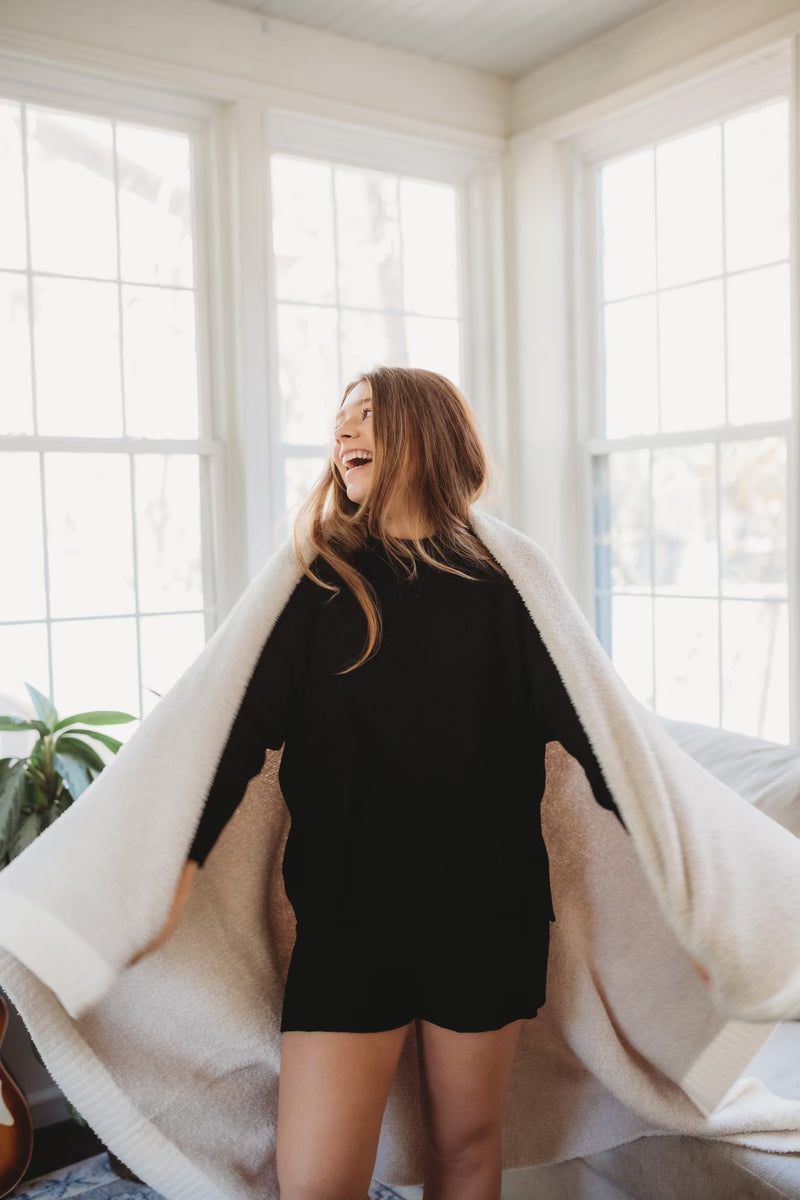 Homebody Sweater Set - Black