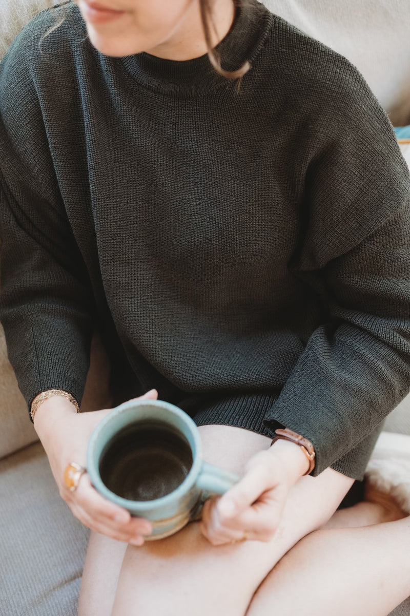 Homebody Sweater Set - Olive