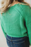 Chloe Chunky Buttoned Sweater - Green