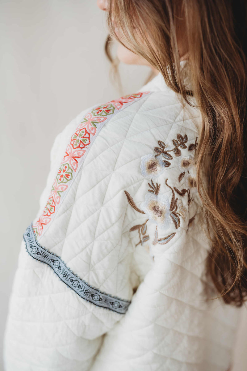 Delilah Quilted Knit Jacket