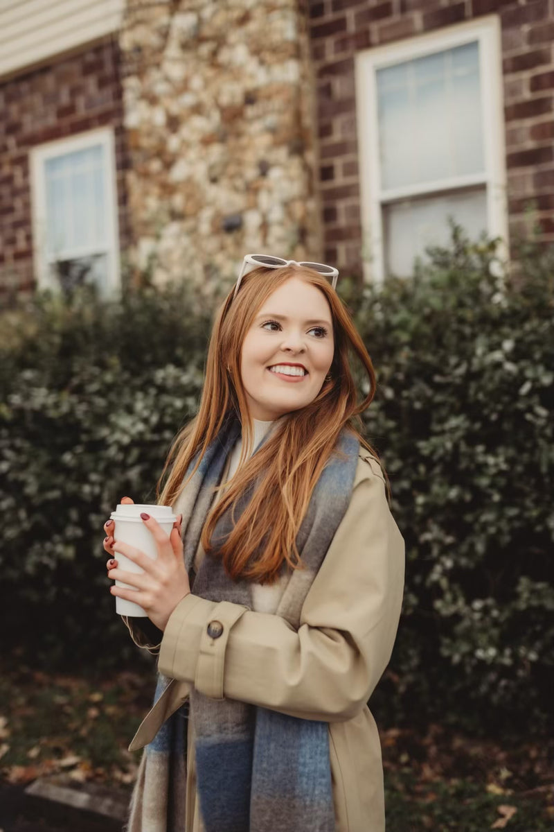 C.C Multi Checkered Scarf