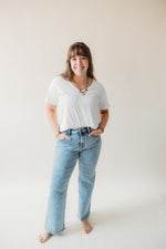 Judy Blue High Waist Stone Wash Straight Jeans