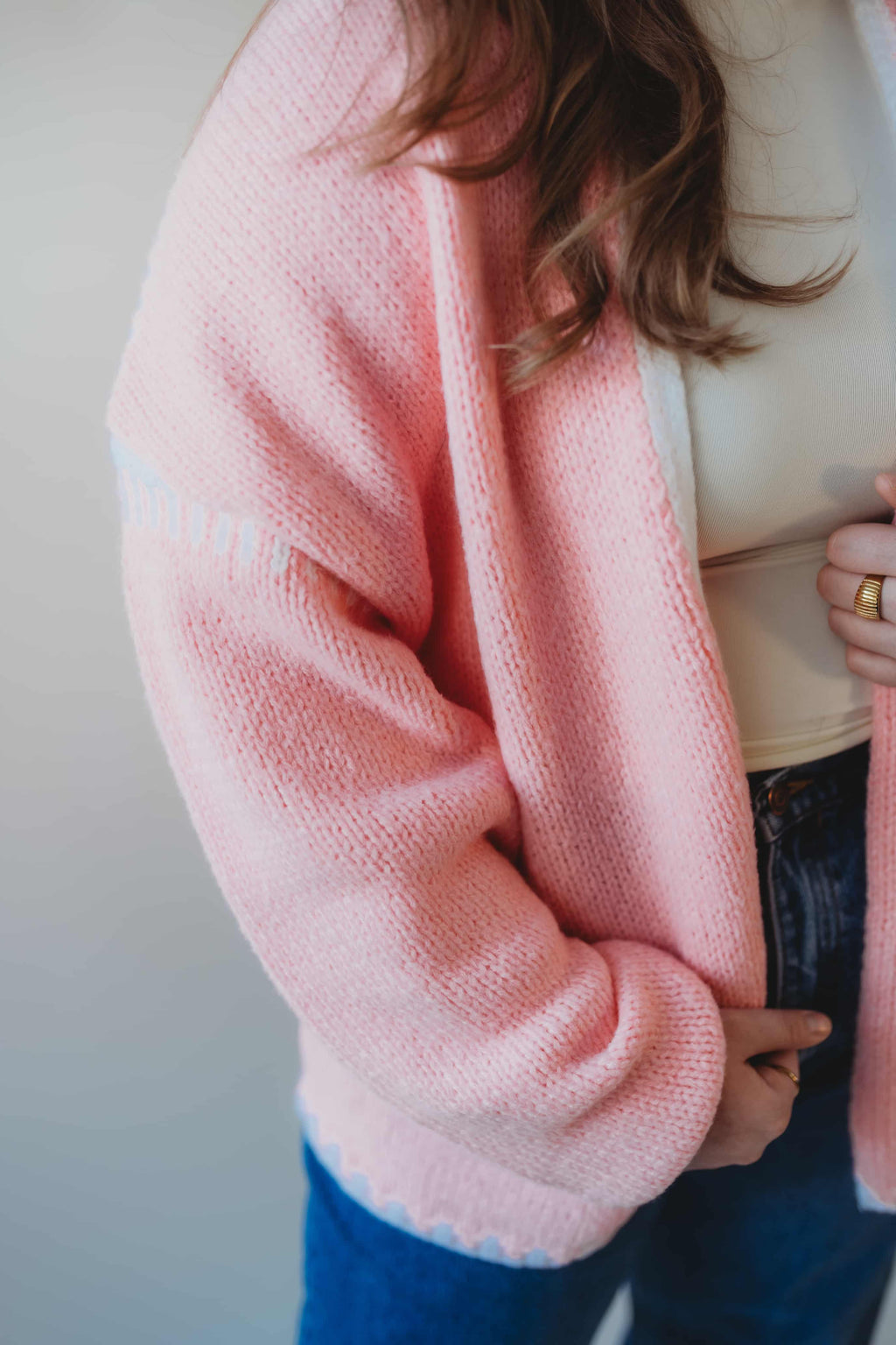 Quinn Knit Pink Cardi