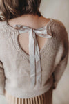 Beige Tied Sweater Top