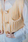 Shayla Sweater Vest- Yellow