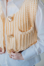 Shayla Sweater Vest- Yellow