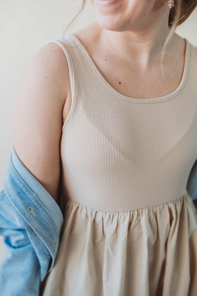 Bodice Pleated Dress