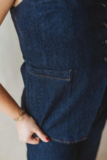 Buttoned Old School Denim Top