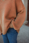 Tangerine Two Tone Sweater