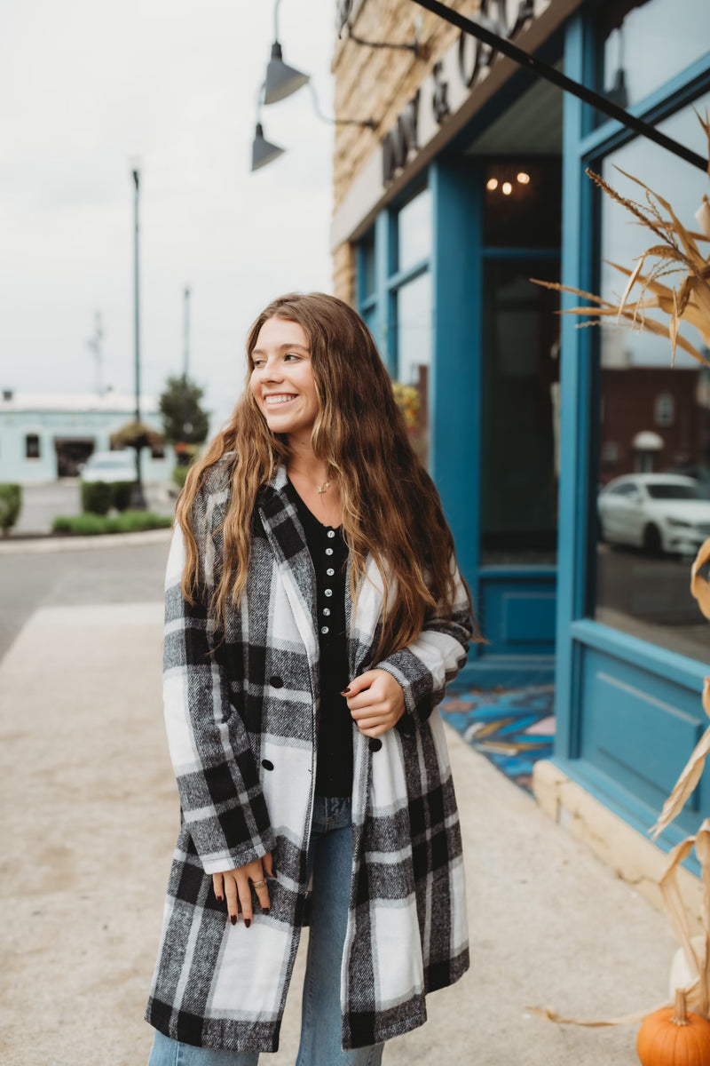 Autumnal Trench Coat- Black