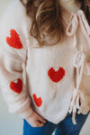 Blair Bow Cardigan- Heart