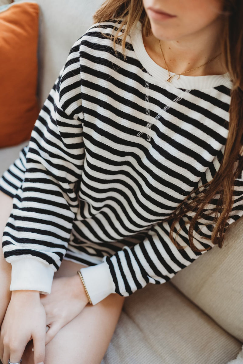 Halee Striped Cozy Set