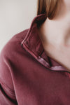 Terry Half Zip Top