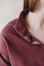 Terry Half Zip Top