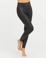 SPANX Black Faux Leather Leggings