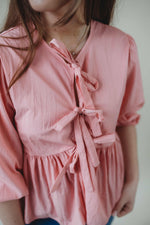 Caldorian Bubble Blouse- Pink