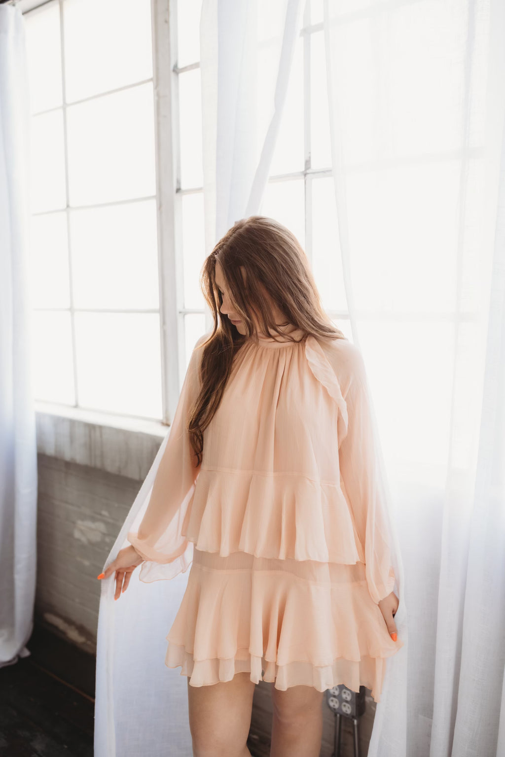 fitted lace wedding dress Stevie Cape Dress – Poppie's Boutique