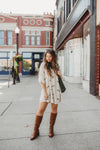 The Fall Embroidered Mini Dress