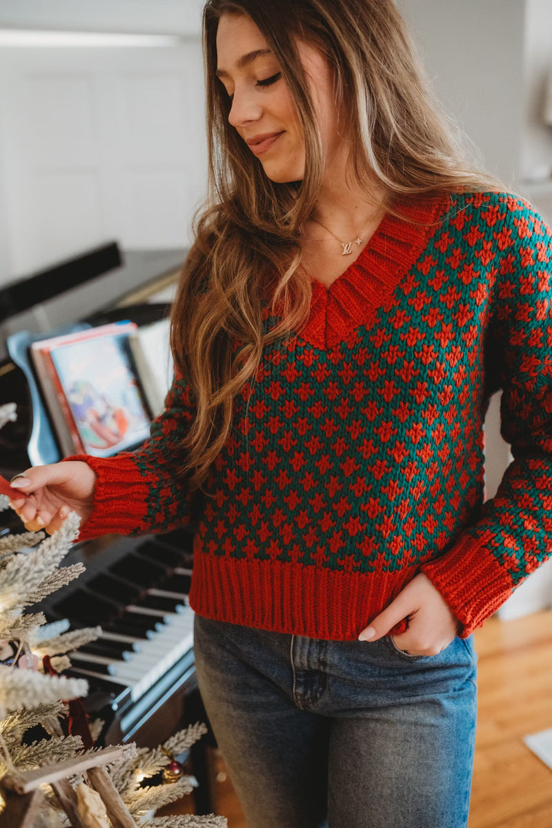 Holiday Textured Top