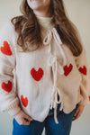 Blair Bow Cardigan- Heart