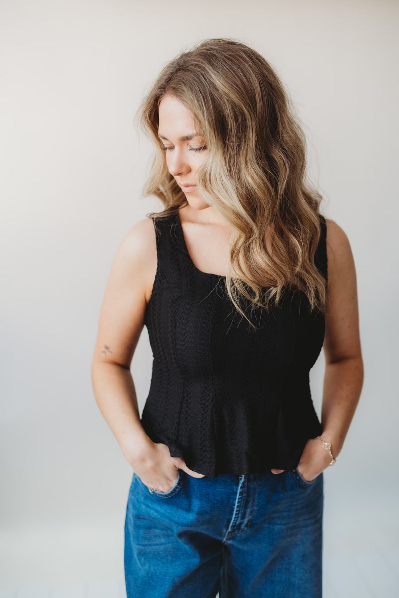Susan Basic Peplum Tank – Poppie's Boutique