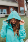 Athletic Hooded Jacket- Green