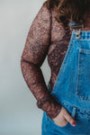 The Autumn Sheer Top- Burgundy
