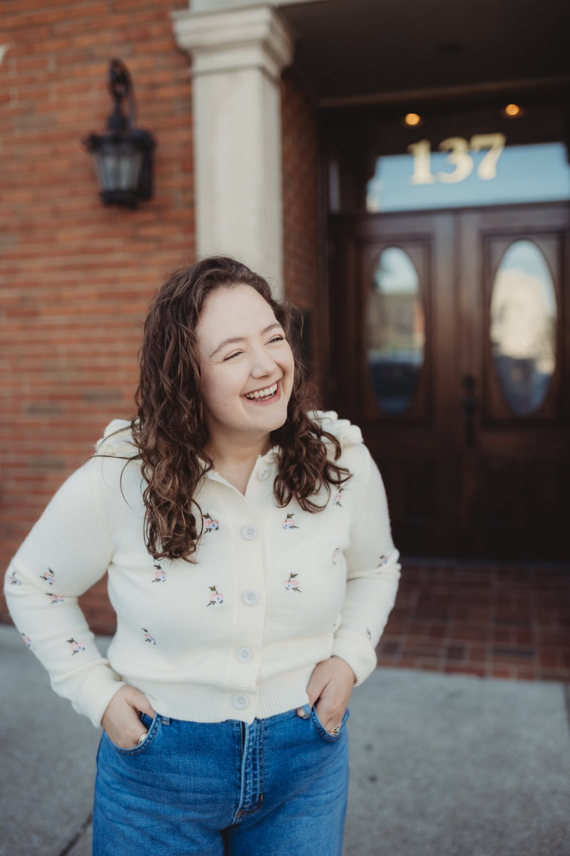 Mia Embroidered Cardigan