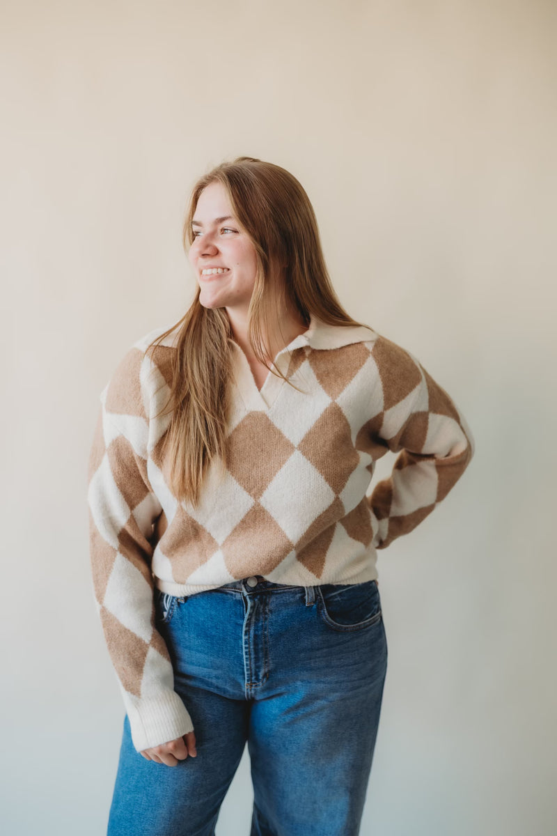 Chic Diamond Sweater