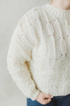 Just Chillin' Chunky Cable Knit Sweater - Cream