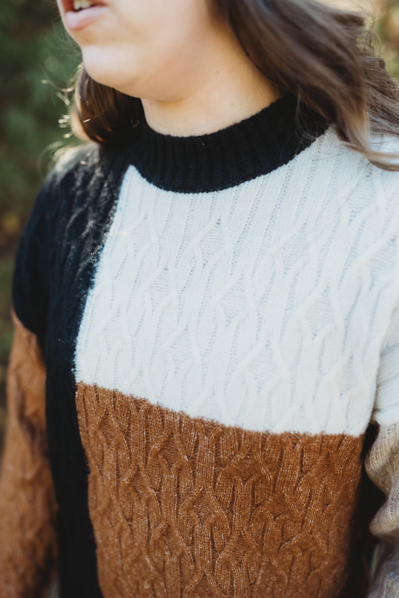 The Colorblock Sweater Dress