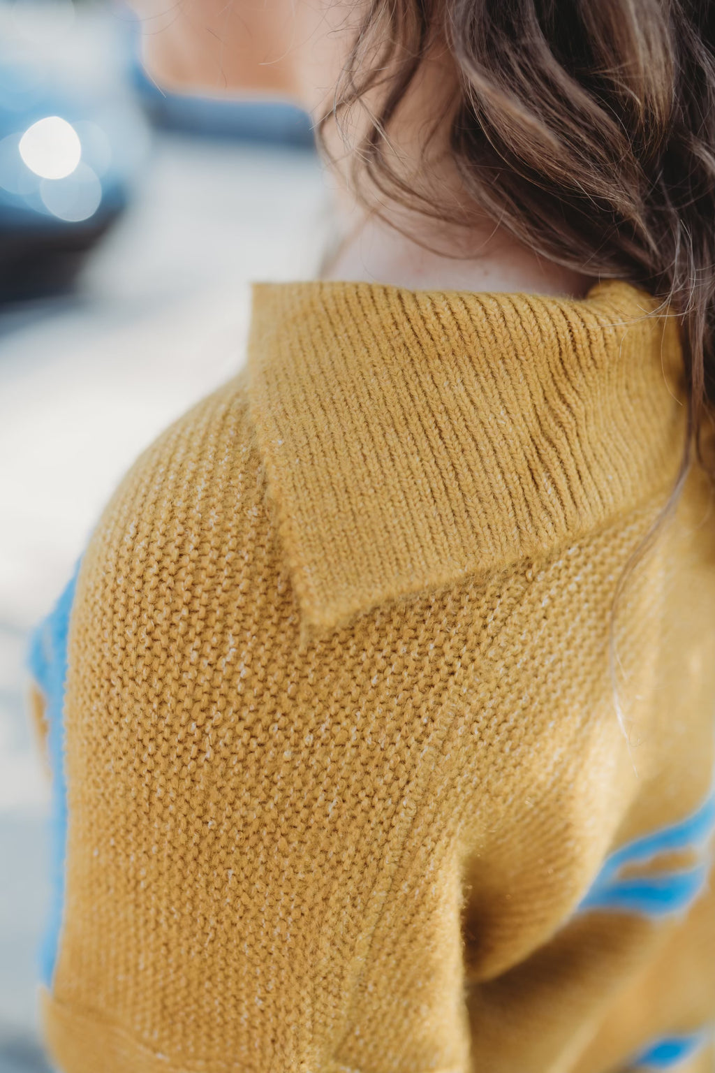 Mustard Striped Sweater
