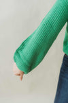 Chloe Chunky Buttoned Sweater - Green