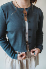 Jessi Buttoned Cardigan- Jade