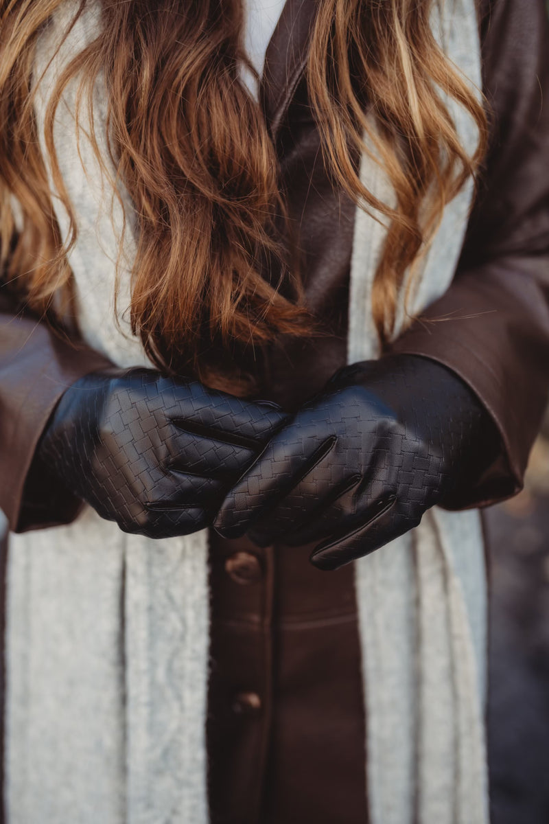 Vegan Leather Gloves