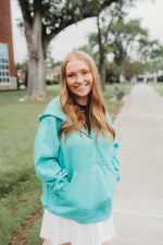 Athletic Hooded Jacket- Green