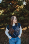 Argyle Patterned Vest