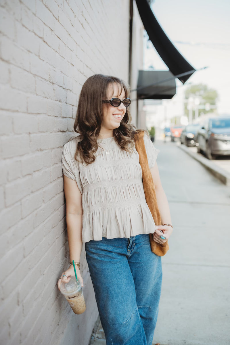 Sarah Smocked Top