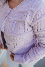 Lavender Chunky Knit Sweater