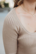 Mable Mocha Top