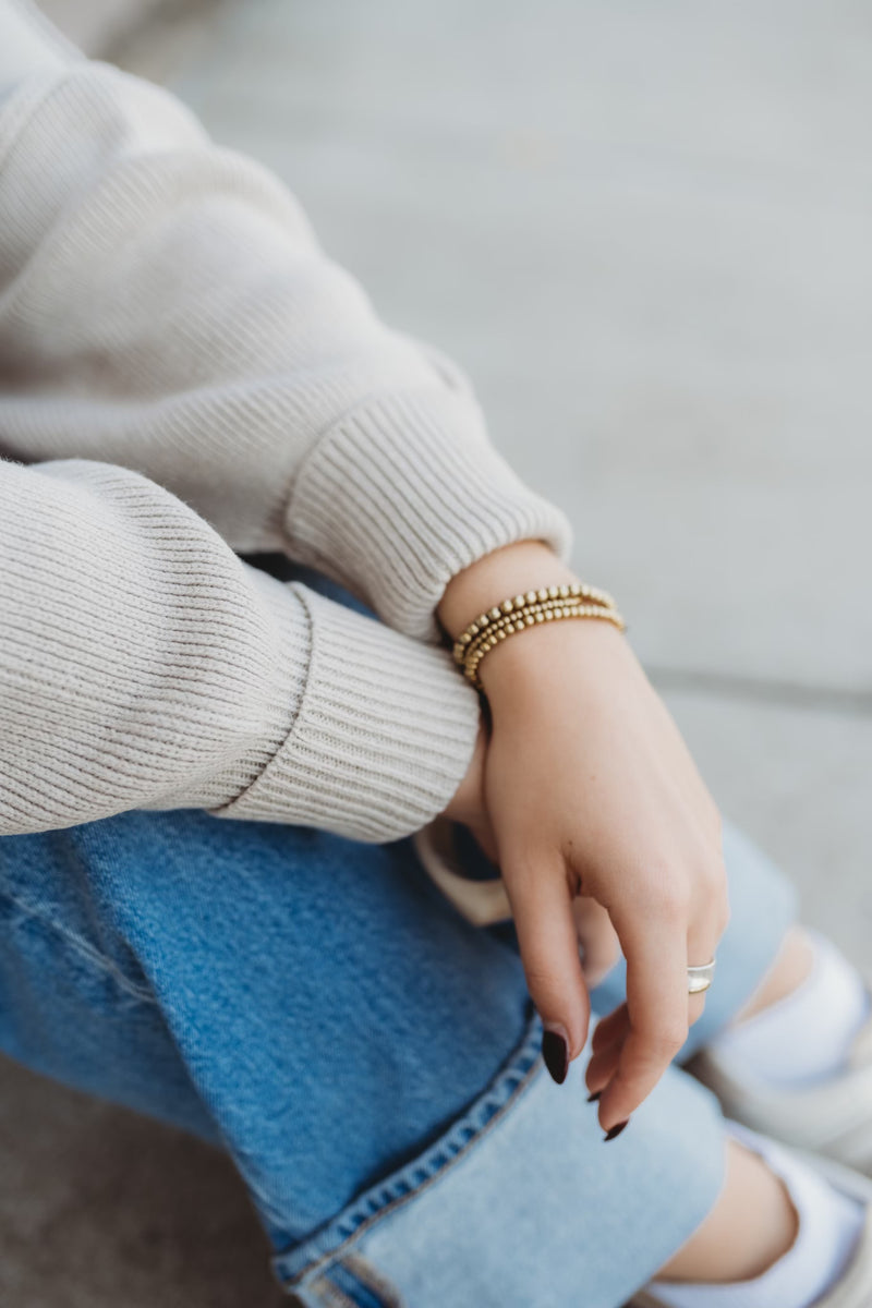 Creamy Oversized Sweater