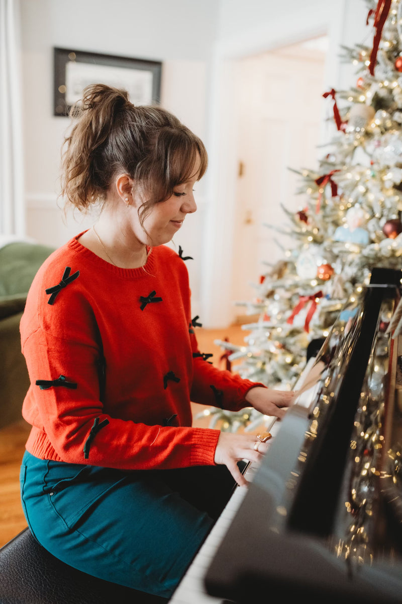 Bow Festive Sweater