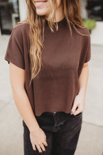 Viscose Mock Neck Sweater